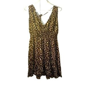 Leopard Print Sleeveless Dress